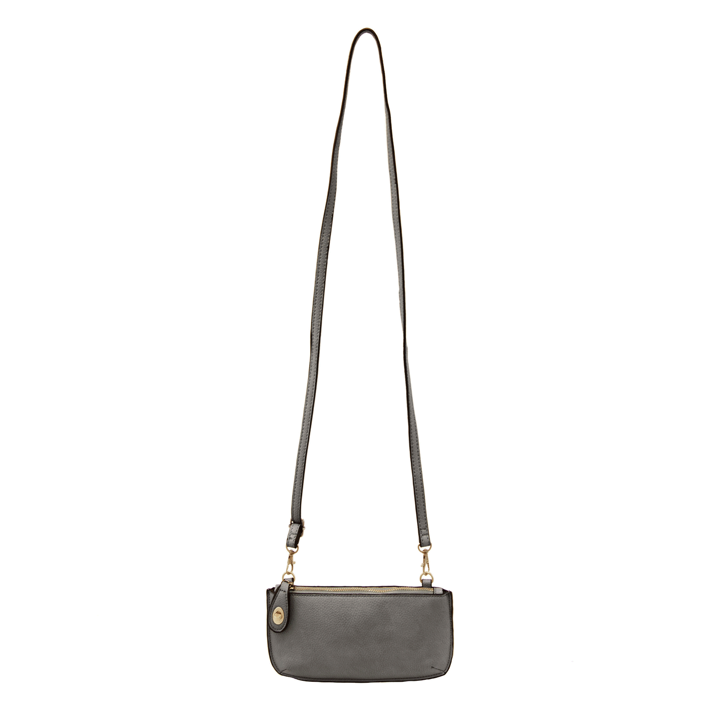 Charcoal Mini Crossbody Wristlet Clutch