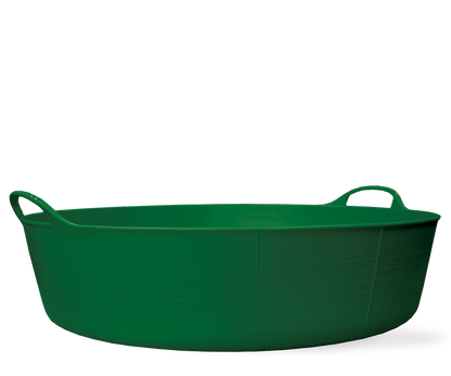 Large Shallow Gorilla Tub Trugs in Green.