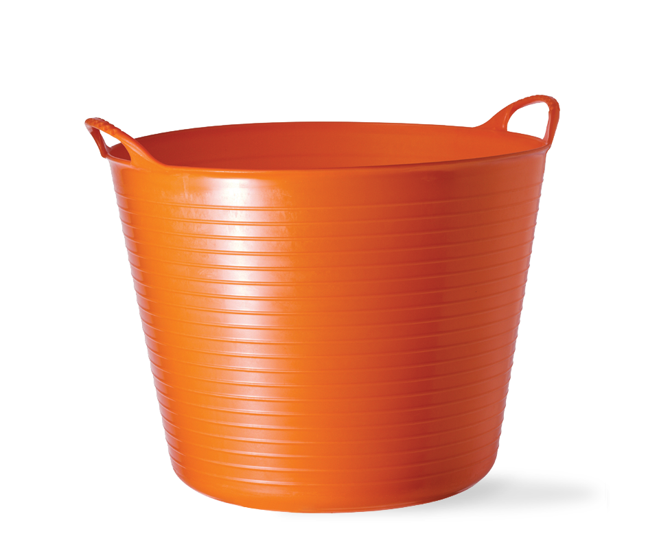 Large Gorilla Color Tub Trugs in Orange.