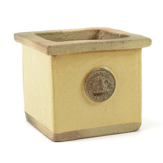 square ceramic flower pots Cornwall KEW Square Herb Pots
