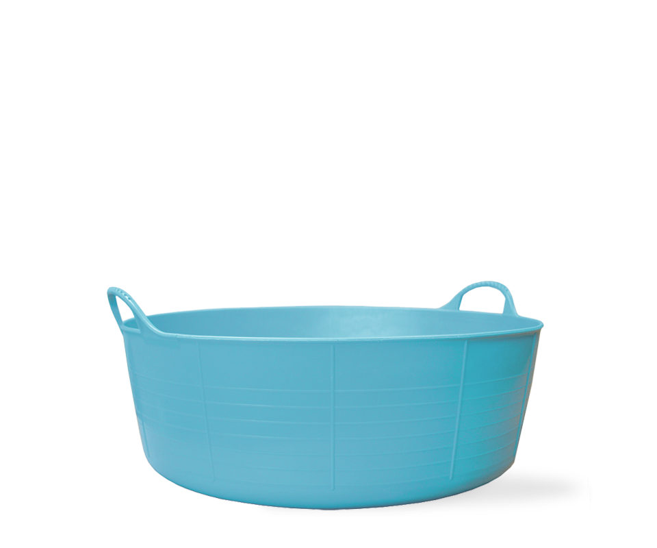 Small Shallow Gorilla Tub Trug in Sky Blue