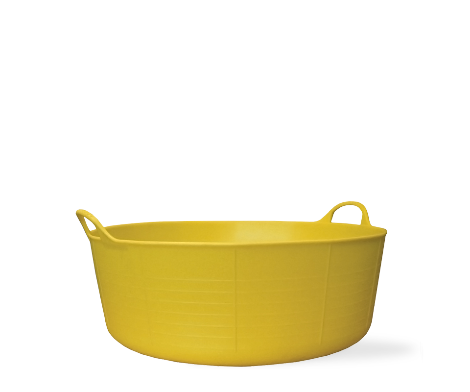 Small Shallow Gorilla Tub Trug in Yellow.