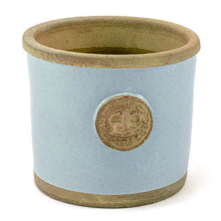 Round Herb Pot The Chelsea in duck egg blue