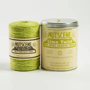 The iconic tin of twine in line green