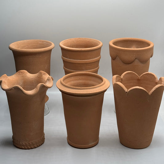 New Tall Herb Pots in natural and 6 different styles