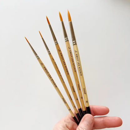 Emily Lex  Paint Brush set of five brushes