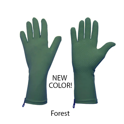 FoxGlove Grip Gloves palm view – Supplex® nylon and Lycra® stretch fabric for comfort and flexibility
