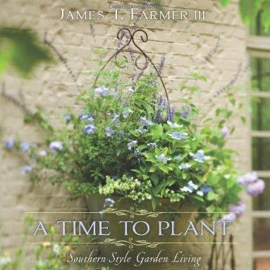 A picture of the cover of the Southern indoor/outdoor living garden book by James Farmer lll.