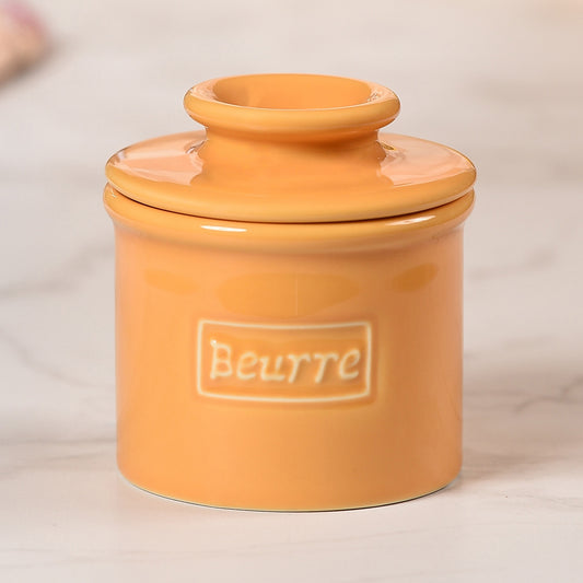 Cafe Retro Butter Bell Crock   Yellow
