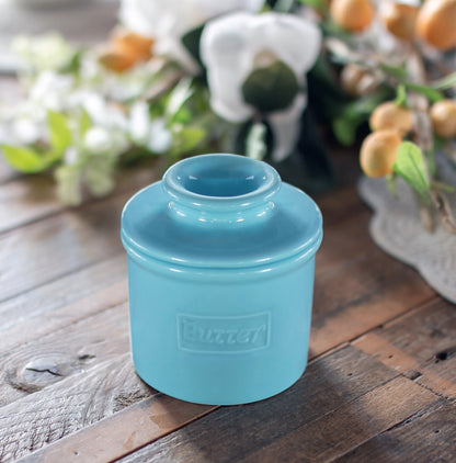 Cafe Retro Butter Bell Crock  Sky Blue
