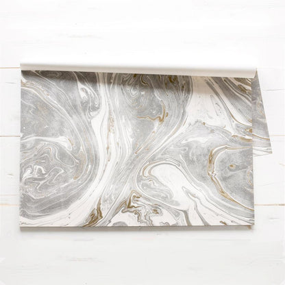 Gray and Gold Marbled Placemat