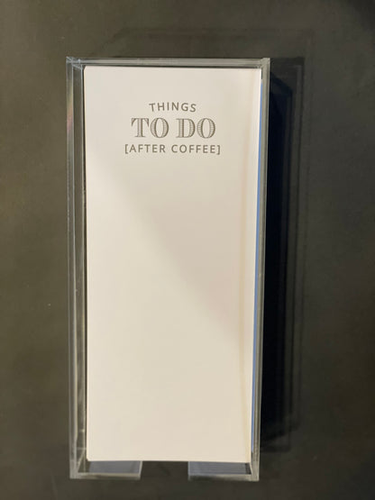 Things To Do After Coffee - Note Paper Stationery