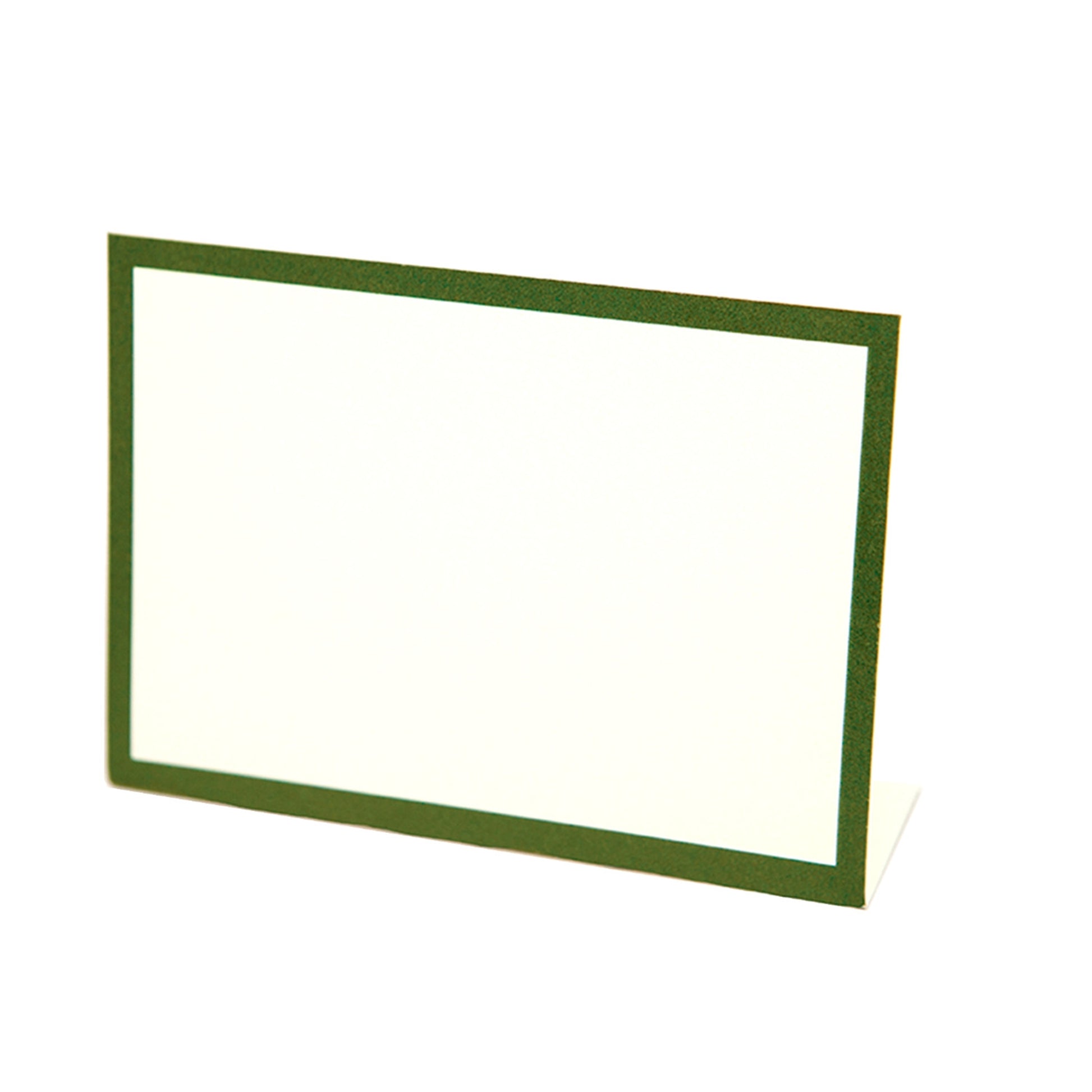 A square place card with a green boarder perfect fit to go with the watermelon paper placemat