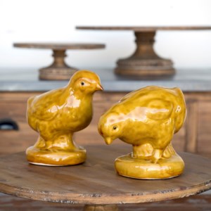 Glazed Terracotta Chicks