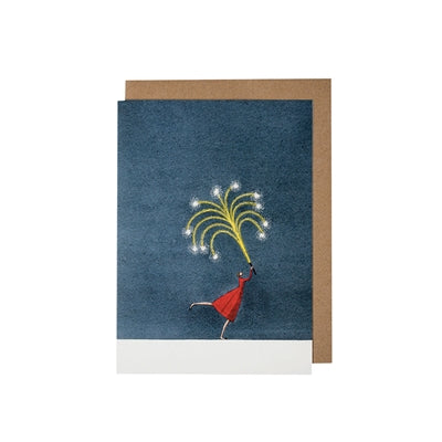 Firework greeting card