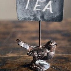 Bird Chalk Board Sign - Hidden Lake Garden Home