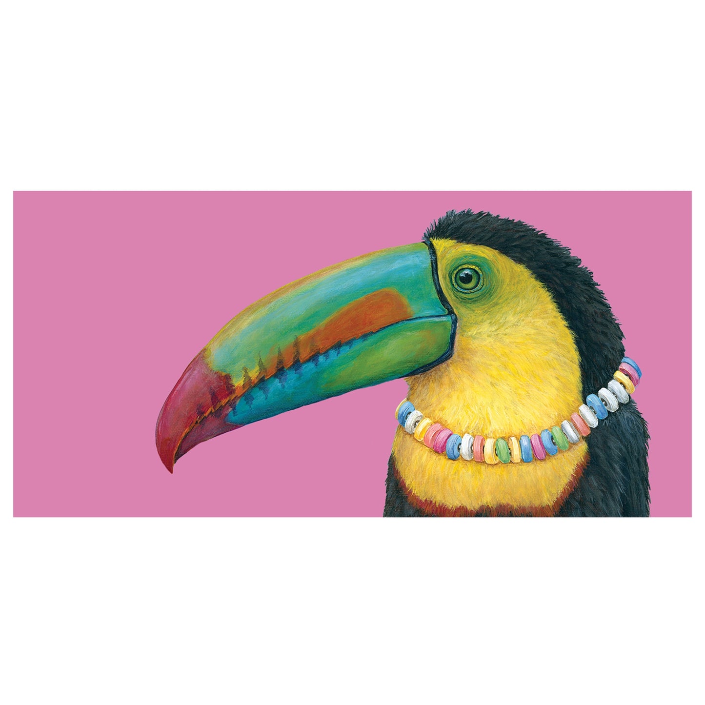 Colorful Toucan with a message of  Tou-can do it.