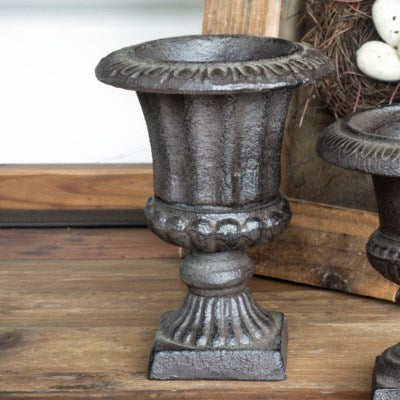 Small Fluted Iron Urn