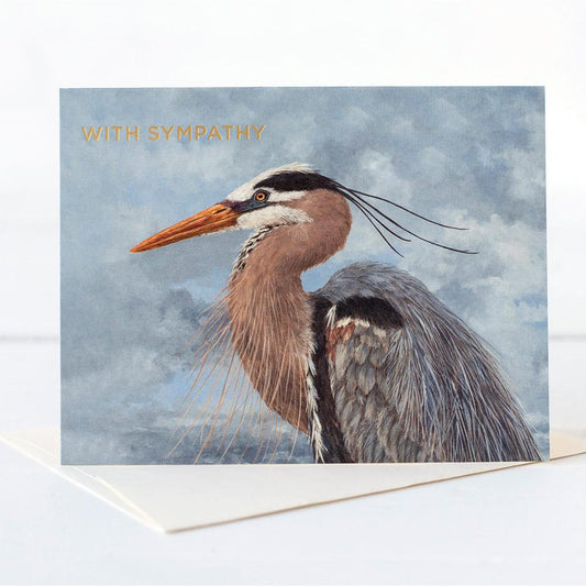 Sympathy Heron Card