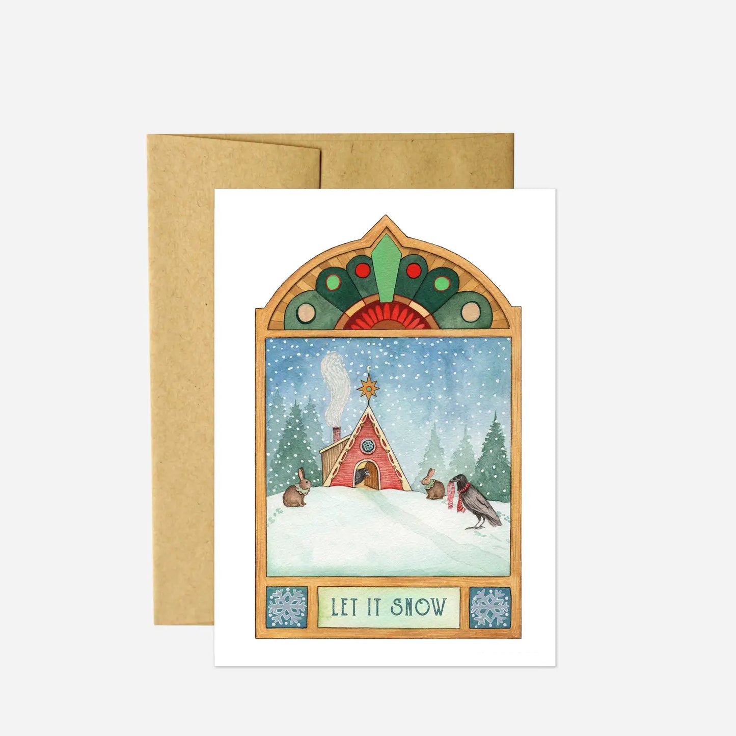 Let it Snow - Greeting Card - Hidden Lake Garden Home