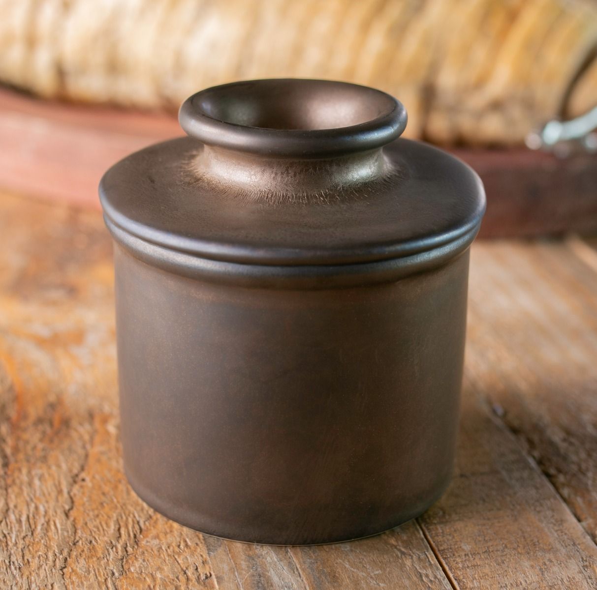 Classic Matte Bronze Finish Butter Bell Crock - Hidden Lake Garden Home
