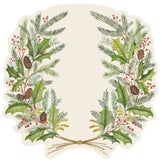 A close up image of the Christmas Sprigs Paper Placemats 