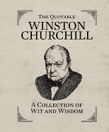 a picture of the cove of the miniature edition of The Quotable Winston Churchill.