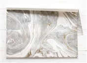Gray and Gold marbleized placemats