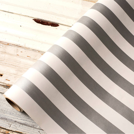 Silver Classic Stripe Table Runner