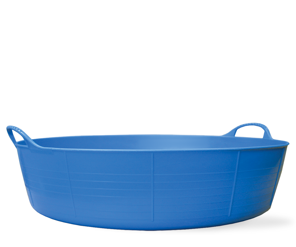 Large Shallow Gorilla Tub Trugs in Blue.