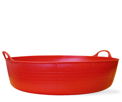 Large Shallow Gorilla Tub Trugs in Red.