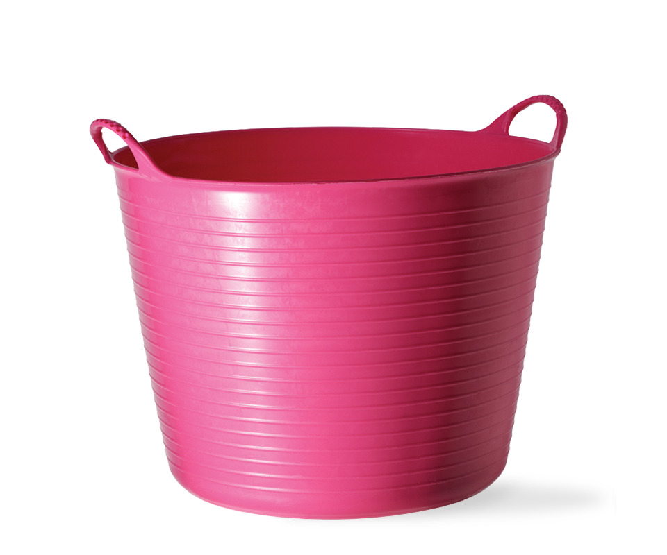 Large Gorilla Color Tub Trugs in Pink.