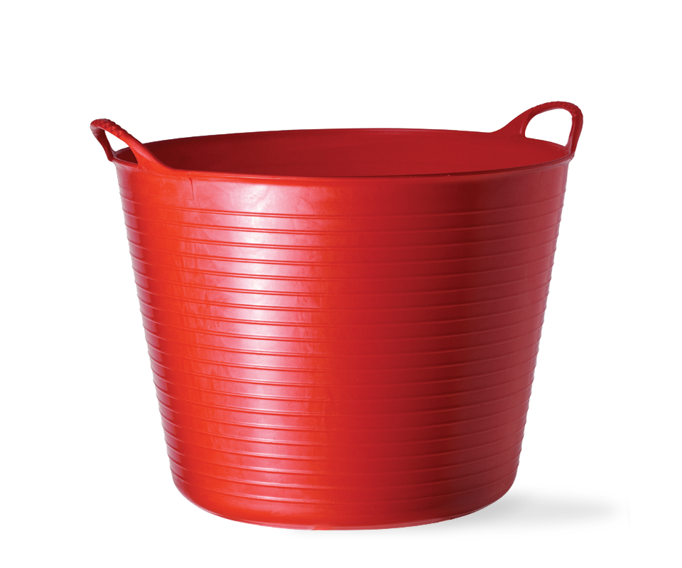Large Gorilla Color Tub Trugs in Red.