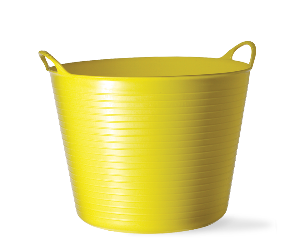 Large Gorilla Color Tub Trugs in Yellow.