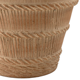 A close up picture of the basket weave design of the French Harvest Pots.